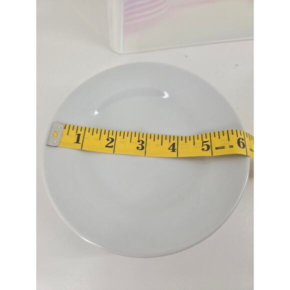 Simple Dining White Ceramic 10 pc Lot – 6 Salad Plates 6" + 4 Plates 8" - Picture 6 of 6